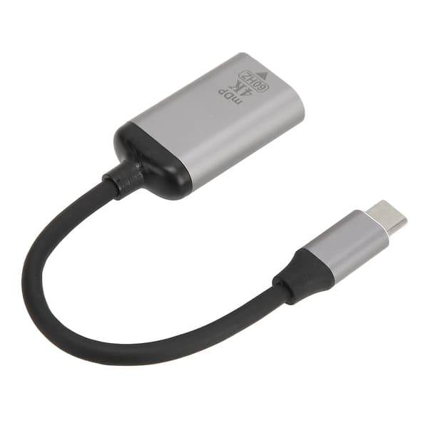 USB C til DisplayPort-adapter 4K 60Hz aluminiumslegering Plug and Play USB C til Mini DP-adapter til bærbar computer, telefon, tablet