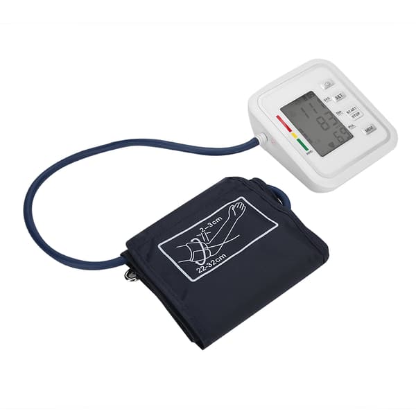 Armblodtryksmåler LCD Digital Display Stemmeudsendelse Blodtryksmåler Armbånd 22-32cm