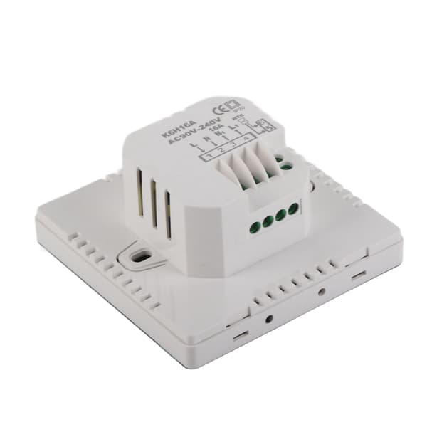16A Smart Termostat LCD Farve Touchscreen PC Programmerbar Elektrisk Varmetermostat til Hjem Hotel Kontor AC 90 til 240V