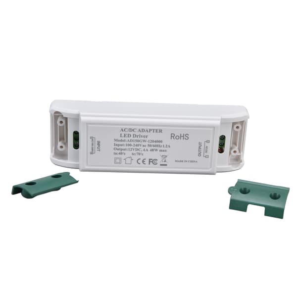 12V DC 48W 4A LED-driver strømforsyning, konstant strømspændingstransformer 100-240V AC til stripelys