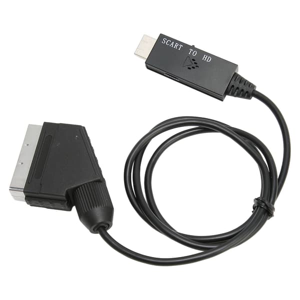 SCART til HD Multimedia Interface Konverter HD 1080P SCART til HD Multimedia Interface Adapterkabel til Lyd Video DC 5V