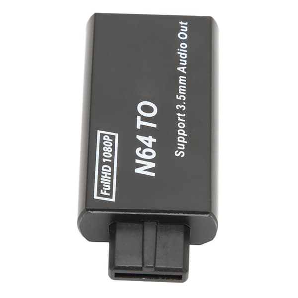 til N64 til HD Multimedia Interface-konverter 1080p understøtter PAL NTSC videospiladapter med 3,5 mm interface