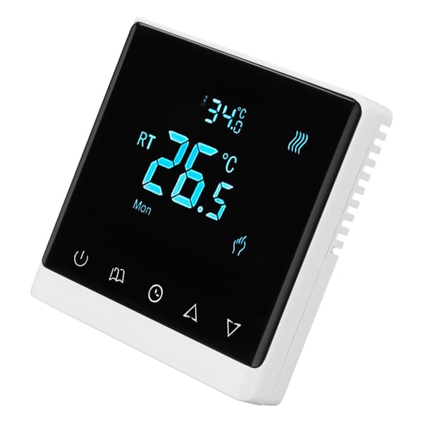 AC220V Pekskärmstermostat med LCD-display Temperaturregulator för hemmet