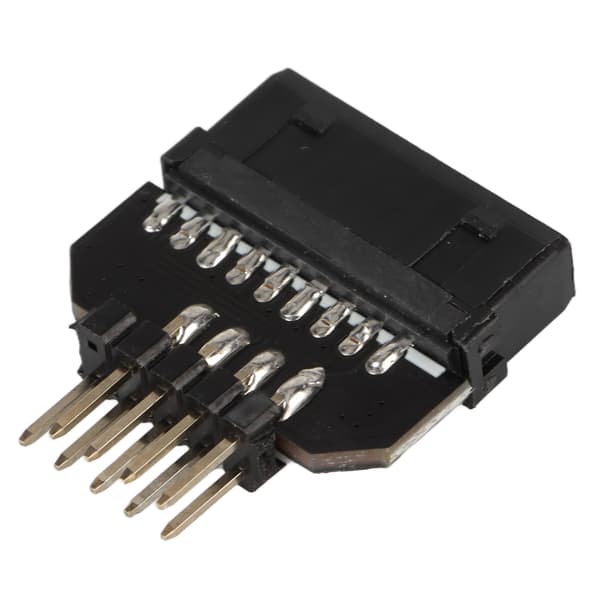 USB Moderkortssplitter Moderkort Usb2.0 9-stift till Usb3.0 19-stift Frontpanel Plug-in Hona Plug Omvandlingsadapter