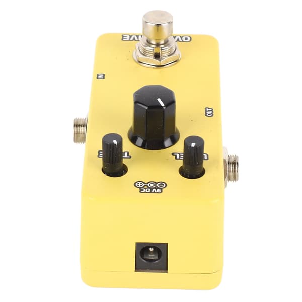 Elgitarr Effektpedal Enkel Block Mini Modulationsförstärkarsimulering Pedal Gul Overdrive