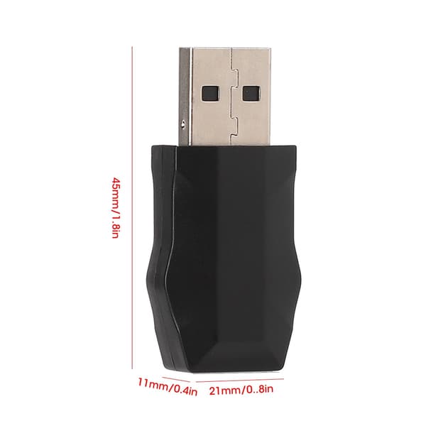 2-in-1 USB Bluetooth 5.0 -sovitin, lähetin-vastaanotinlaitteen lisävaruste