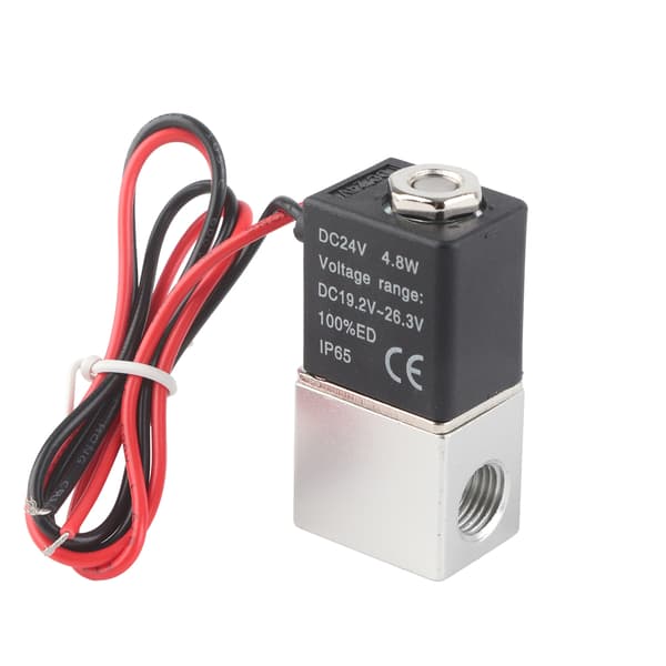24V DC snabb respons elektrisk magnetventil 2 positioner 2-vägs luftvattenolja G1/4