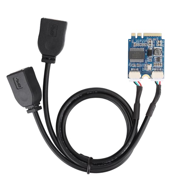 M.2 NGFF til USB Riser Card KEY A E til Dobbelt Port USB2.0 Interface Udvidelseskort Kabeladapter