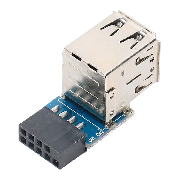 9PIN til 2 porte USB2.0 udvidet udvidelsesportadapter computertilbehør
