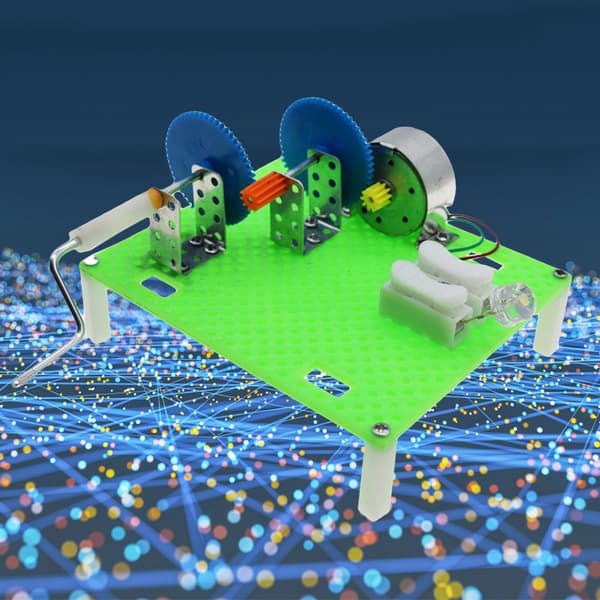 To-trins acceleration håndsvinggenerator Fysik Eksperiment Videnskabslegetøj Gør-det-selv opfindelse