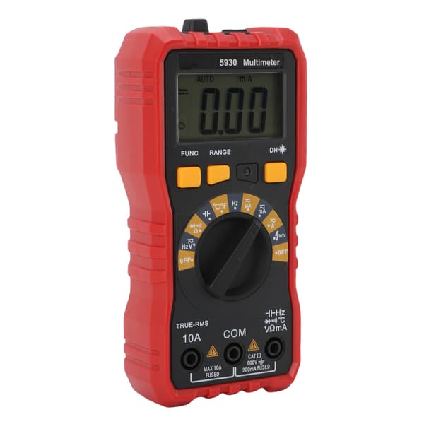 Smart Digital Multimeter Voltmeter Ohmmeter AC DC 600V 10A Kapacitans Tester 20mΩ