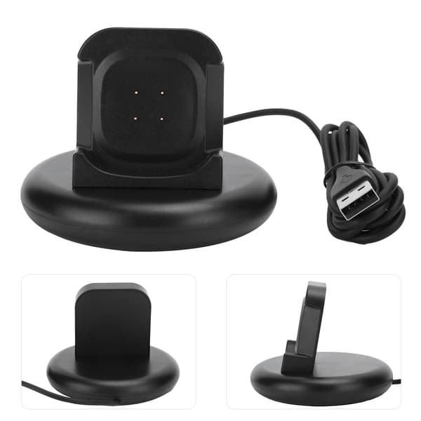 Mini laddningsdocka för Fitbit Versa3/Sense Smart Watch Bärbar laddningsstation