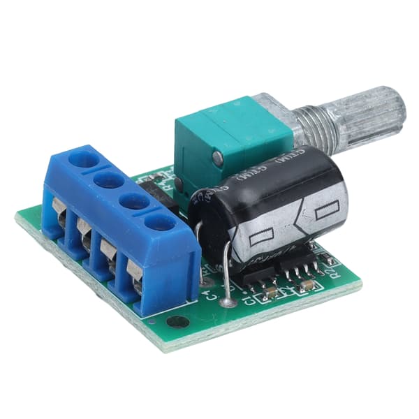 PWM Motorhastighedsregulator 4.5V-35V DC Regulator LED Dæmperknap 0-5A