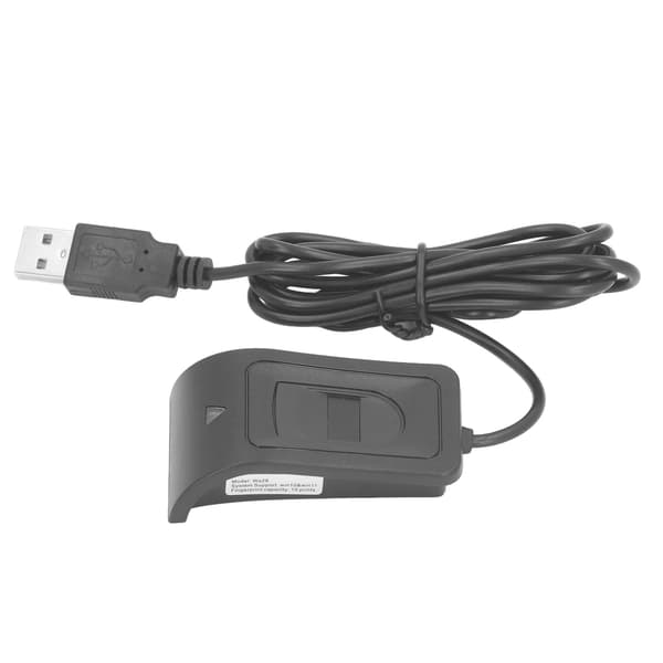 Fingeraftryksscanner USB Kapacitiv Biometrisk Læser til Windows 10, 5V DC, Sort