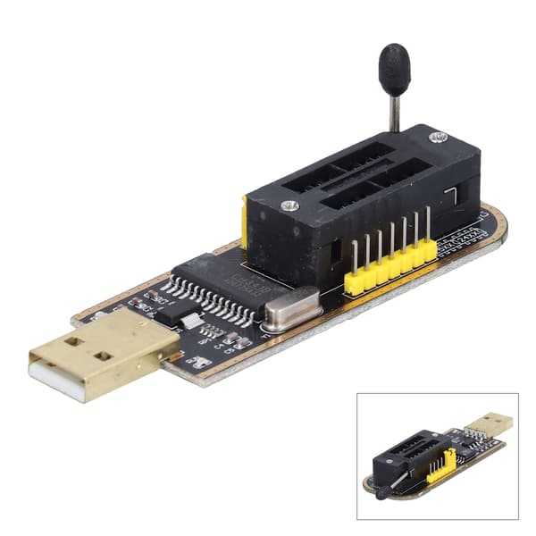 CH341A USB BIOS-programmørmodul EEPROM Flash-chip til fejlfinding og backup