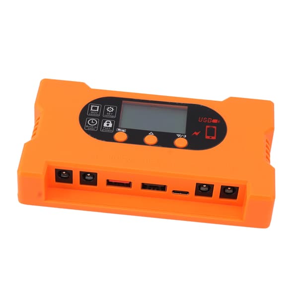 Solar Charge Controller Dobbelt USB Type C Hurtig Opladning Solar Charge Discharge Controller til 12V 24V Batteriopladning 80A