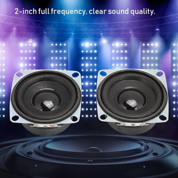 2 STK 2 tommer 4Ω 3W Højfølsom Kraftfuld Bas Fuld Frekvens Bluetooth Højttaler