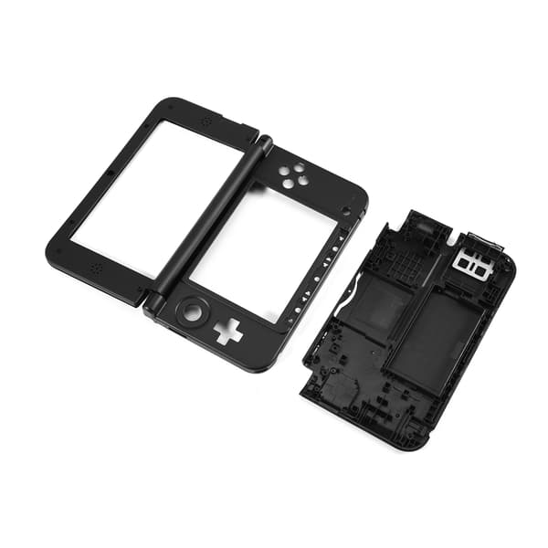 Komplet udskiftningssæt til fuld husdæksel til Nintendo 3DS XL Sort