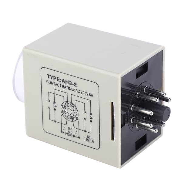AH3-2 Fördröjningsrelä Mini Tidskontroll 220V AC för Automatisk Kontrollsystem