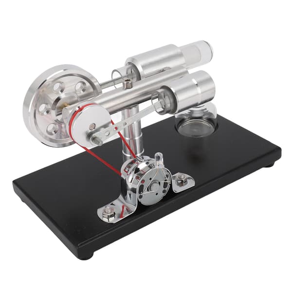 Sterling Engine Model med Farverigt LED-lys Stirling Engine Motor Model Pædagogisk Legetøj Elektricitetsgenerator
