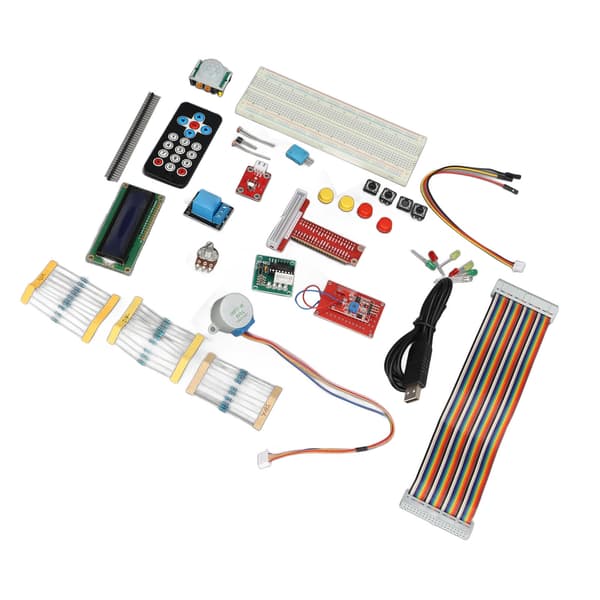 Elektronikkomponent startpaket för Pi med 1m PL2303-kabel, komplett inlärningsset