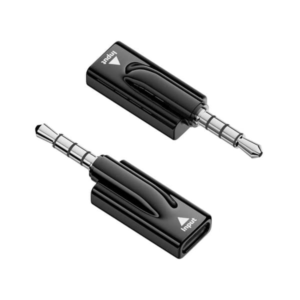 USB-C til 3,5 mm lydadapter til hovedtelefoner, pc, tablet, bærbar computer, mikrofon, højttaler (2-pak)