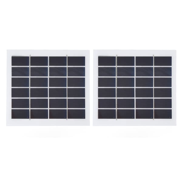 2-pack 2W 6V Mini Solpaneler, Högeffektiva Små Solceller för Hemmabelysningssystem