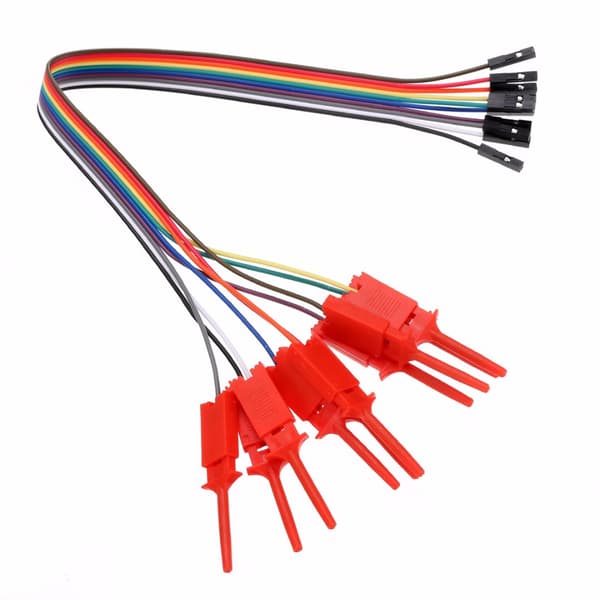 10-pak Dupont-ledninger testklemmer til USB-logikanalysator, forbindelseskabler og interface-ben, ideel til elektroniktest