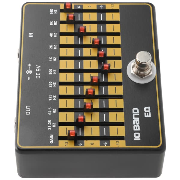 Guitar Effects 10-bånds Slider Equalizer Modulation Harmonisk Elektrisk Guitar Tilbehør
