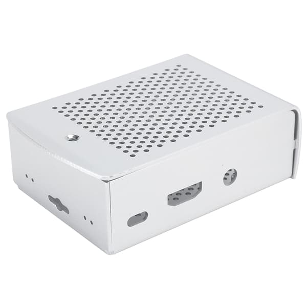 Aluminiumlegeringsfodral för Raspberry Pi 3 b 2B moderkort kylande skyddslåda silver