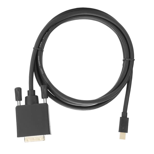 Mini DP til DVI-kabeladapter Kobberleder 4K 1080P med ABS-hus 1,8m/5,9ft