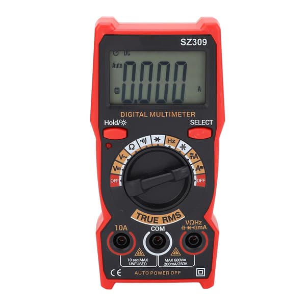Bilbatteritester Digitalt Multimeter AC DC Voltmeter Ohm Volt Amp Meter Smart Elektrisk Værktøjssæt SZ309