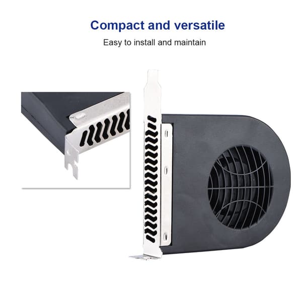 Mini System PCI Slot Blower CPU Case DC Køleventilator Nye Køleventilatorer PCI Til Computer
