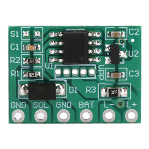 Solcelledrevet Vejstuds Lys Controller Timer Modul, Dobbeltsidet Aluminium, DC5V, Blinkende
