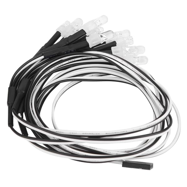 12 STK 5mm/3mm Forlygter og Baglygter LED-lys RC Model Drift Bil Tilbehør
