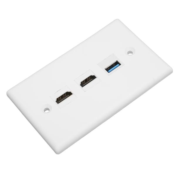 HD Multimedia Interface Ethernet USB Vægplade 2 Port HD Multimedia Interface Keystone 1 Port USB 3.0 Vægplade
