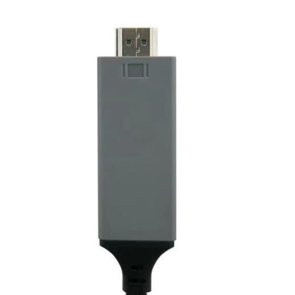 Adapterkabel Typ C till High Definition Multimedia Interface Kabeladapter PVC Koppar för Telefon Bärbar Dator Svart
