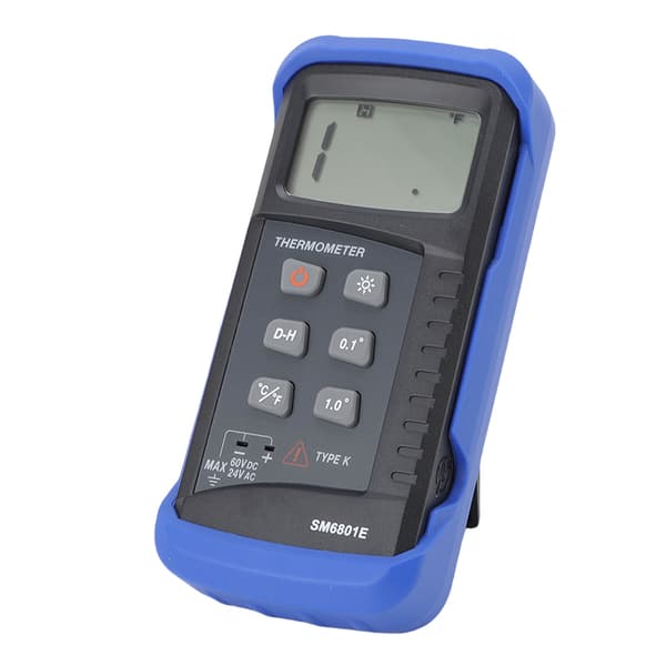 LCD Digital Termoelement Termometer Tester til Flydende Gas Faststof, 4-Probe Kompatibel
