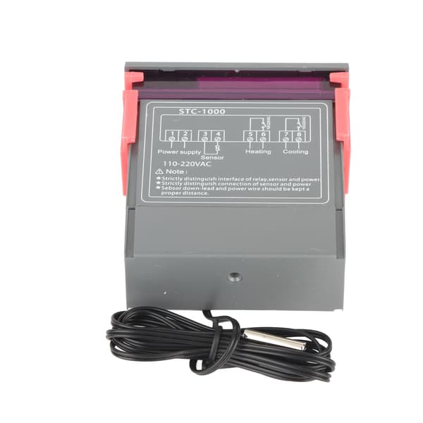 110-220V Digital termostat med temperatursensor Elektrisk temperaturregulator