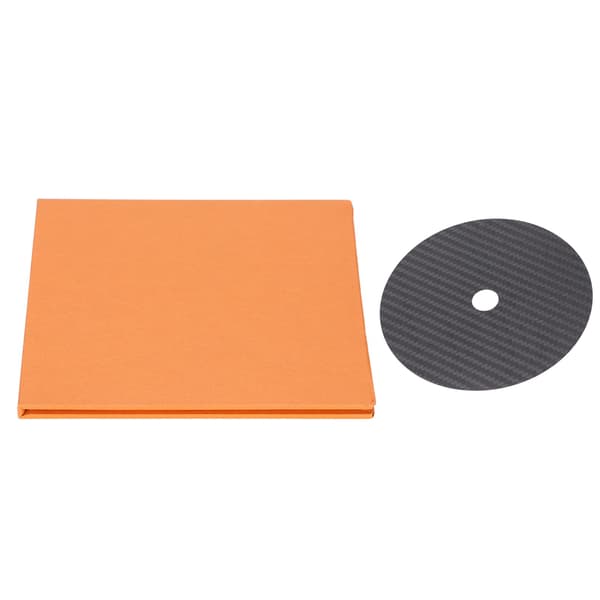 CD DVD-stabilisator kolfiber 0,2 mm Tuning Mat skivstabilisator för toppladdad spelare svart