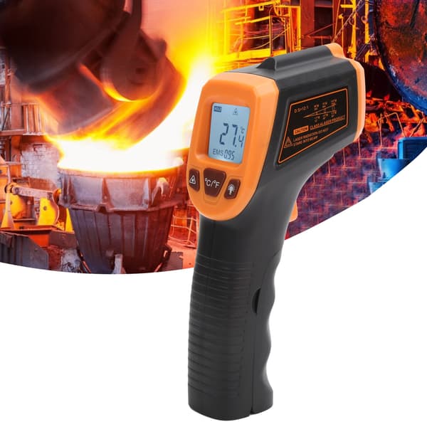 Temperaturmålepistol Infrarød med LCD-display Industriel Termometer GM320SOrange