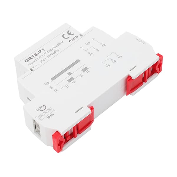 Tidsforsinkelsesrelæmodul Multifunktionel Pulsafbryder LED-indikator AC DC 12-240V