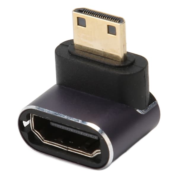 Mini HD Multimedia Interface Adapter Han til Hun 8K 48 Gbps Aluminiumlegeringsskaladapter med LED-lampe til kontor