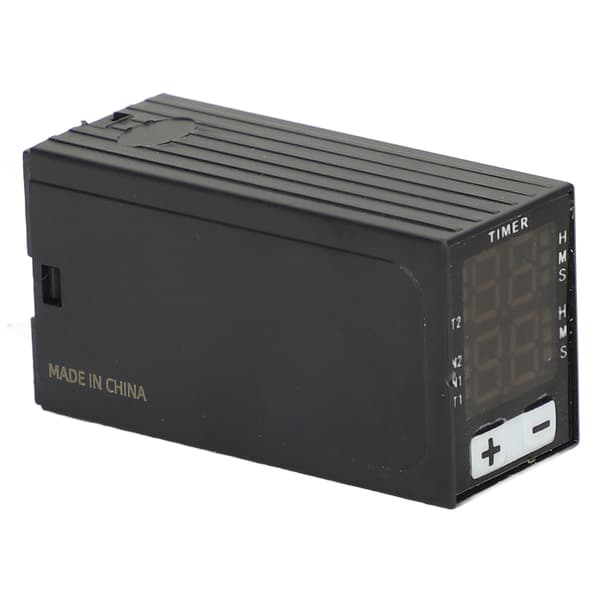 Tidsforsinkelsesrelæ 24V DC Digital Timer 0.1S-99H LED Display Varmebestandig Cyklusafbryder