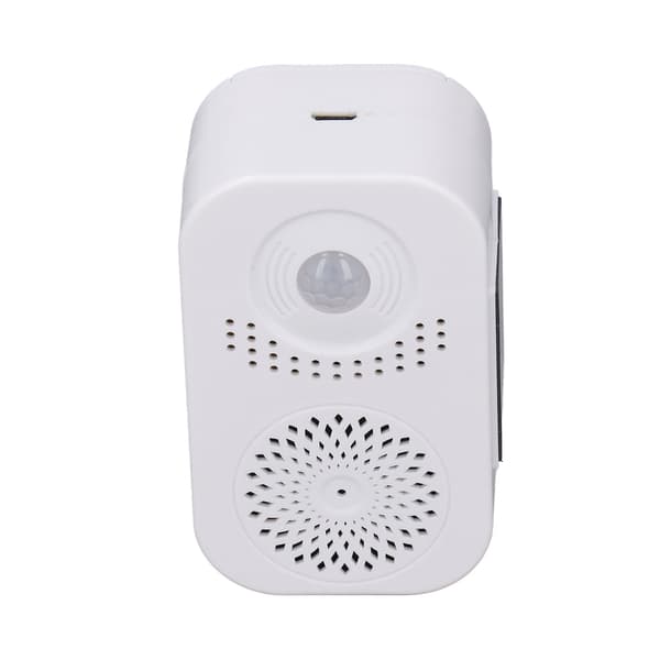 Trådlös rörelsesensor dörrklocka röstpåminnelse välkomstsummer ringsignaler volymjustering USB-laddning för hembutik