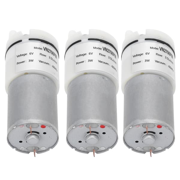 3 stk. mikrovandpumpe mini dykmotor akvarielufttilbehør DC6V VN2706PM