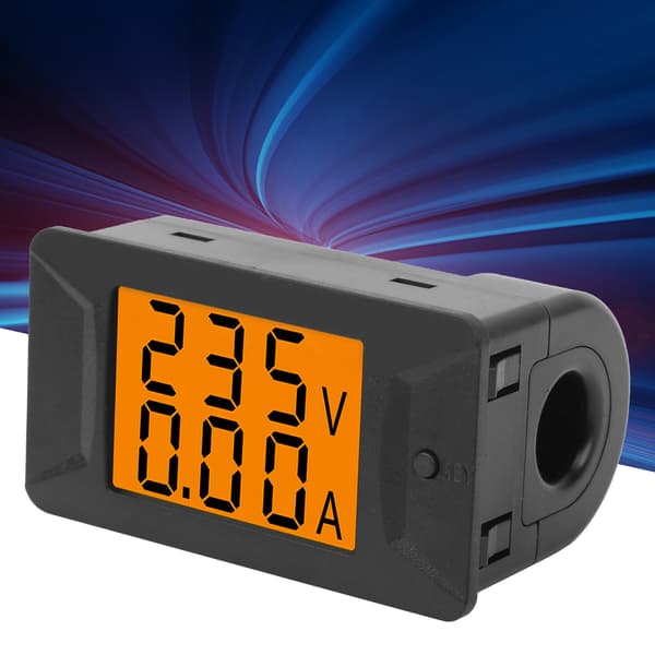 AC 40-400V 100A Dobbelt Digital Volt Amp Panelmåler, Amperemeter & Voltmeter, 110-220V, LED Display