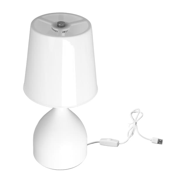 Sängbordslampa 5V Dimmer Touch Switch Vit Nattduksbordslampa för Barnrum Vardagsrum Sovrum Kontor