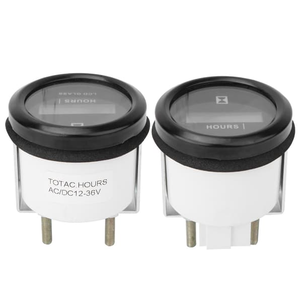 Digital LCD-timetæller til generator og maskiner, 0-999999.99H, motortimer