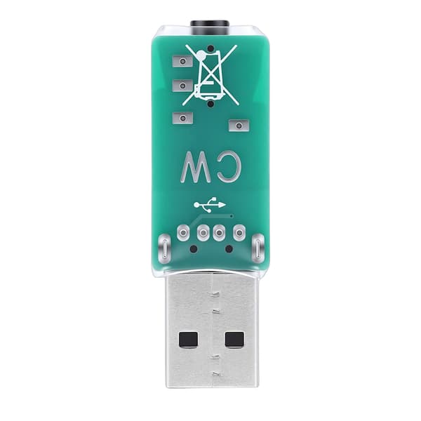 Morsenøgletræner USB-nøgleadapter til CW-softwareoscillator, bærbar øvelsesenhed med 3,5 mm stik til pc